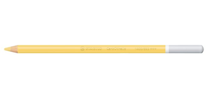 Colored pencil, Stabilo, CarbOthello, Naples yellow