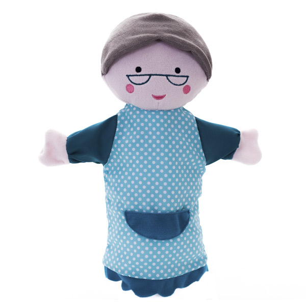 Doll for puppet theater, Hape, Grandma, 25 x 25 cm