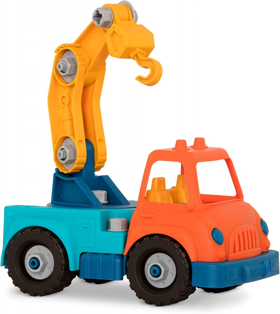 Constructor, Battat, Detachable truck with crane, 31× 16.5× 23 cm, 31 parts