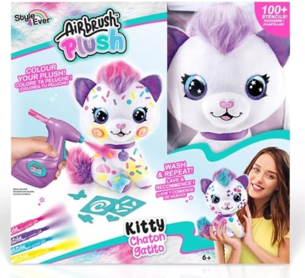 Creative Kit, Canal Toys, Plush Coloring Toy, Kitty