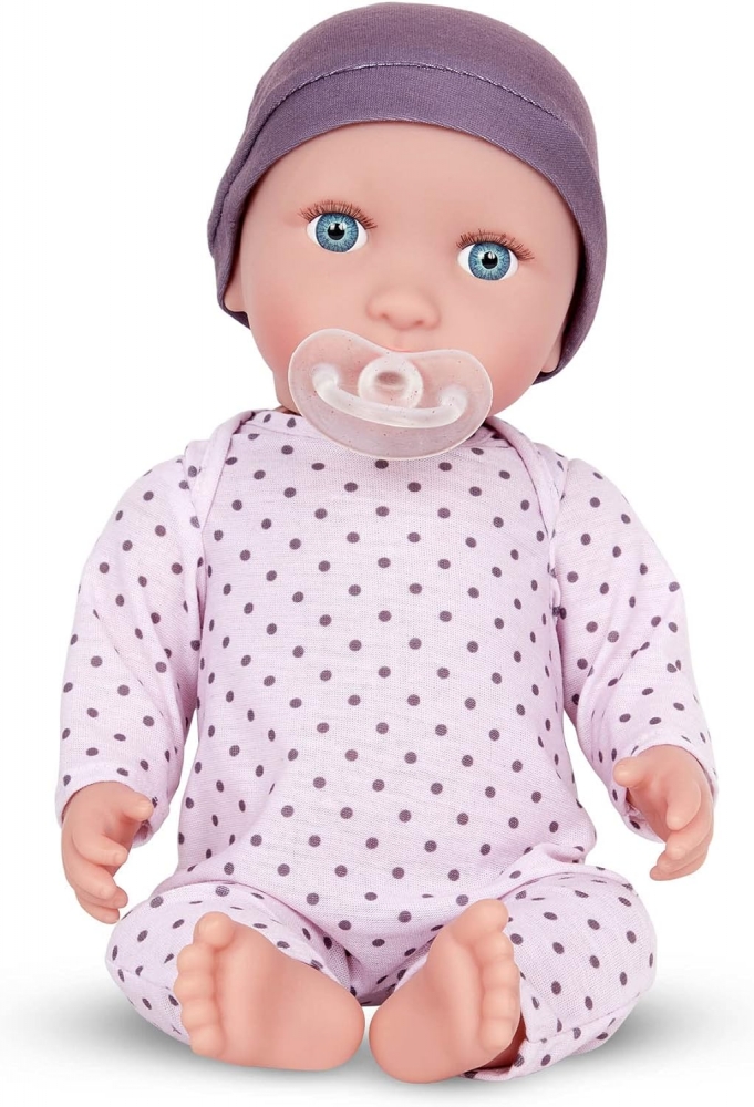 Doll, Battat, Lulla Baby, with pajamas and hat, 12.5 x 13.97 x 35.56 cm, Purple