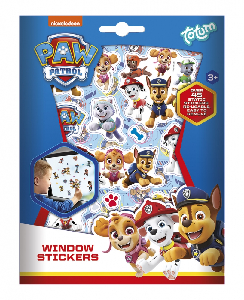 Creative set, Paw Patrol, Glass stickers