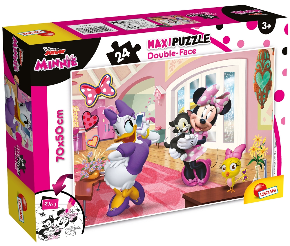 Puzzle, Lisciani, Mini, Double-sided puzzle 24 pieces