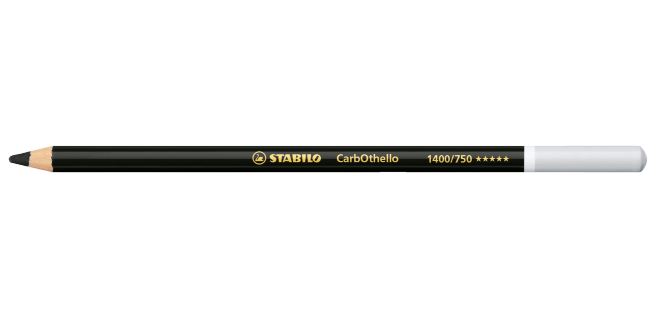 Colored pencil, Stabilo, CarbOthello, Neutral black