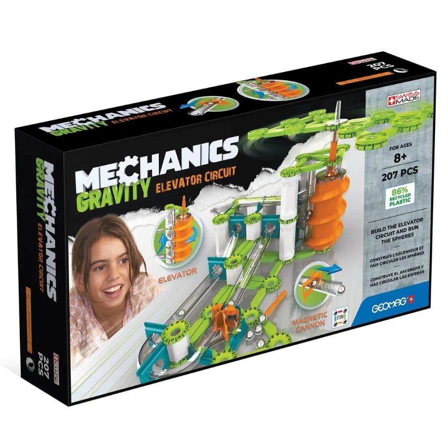 Magnetic Constructor, Geomag, Mechanics 765, Gravity Elevator Chain, 207 Pieces