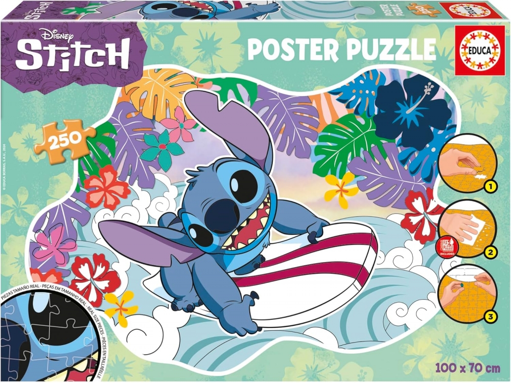Puzzle, Educa, Stitch, 250 pieces
