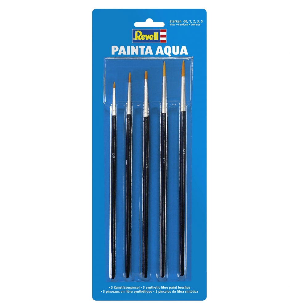 Set of brushes, Revell, Painta Aqua, 5 pieces