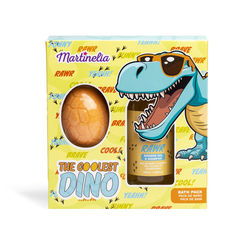 Bathroom set, Martinelia, Dinosaur, Yellow, 2 pieces