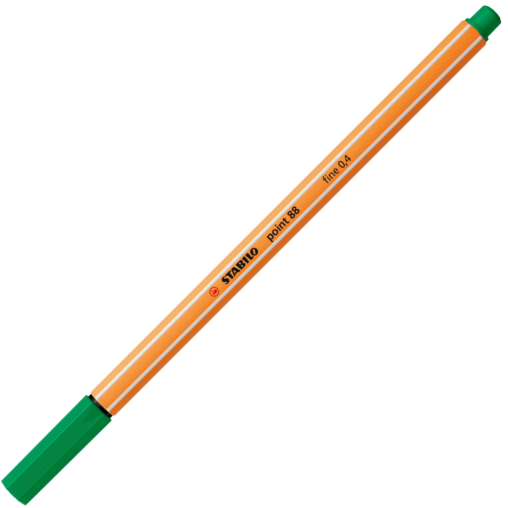 Fineliner, Stabilo, Point 88 fine 0.4, Green