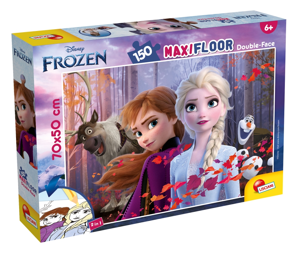 Puzzle, Lisciani, Frozen, Double-sided puzzle 150 pieces