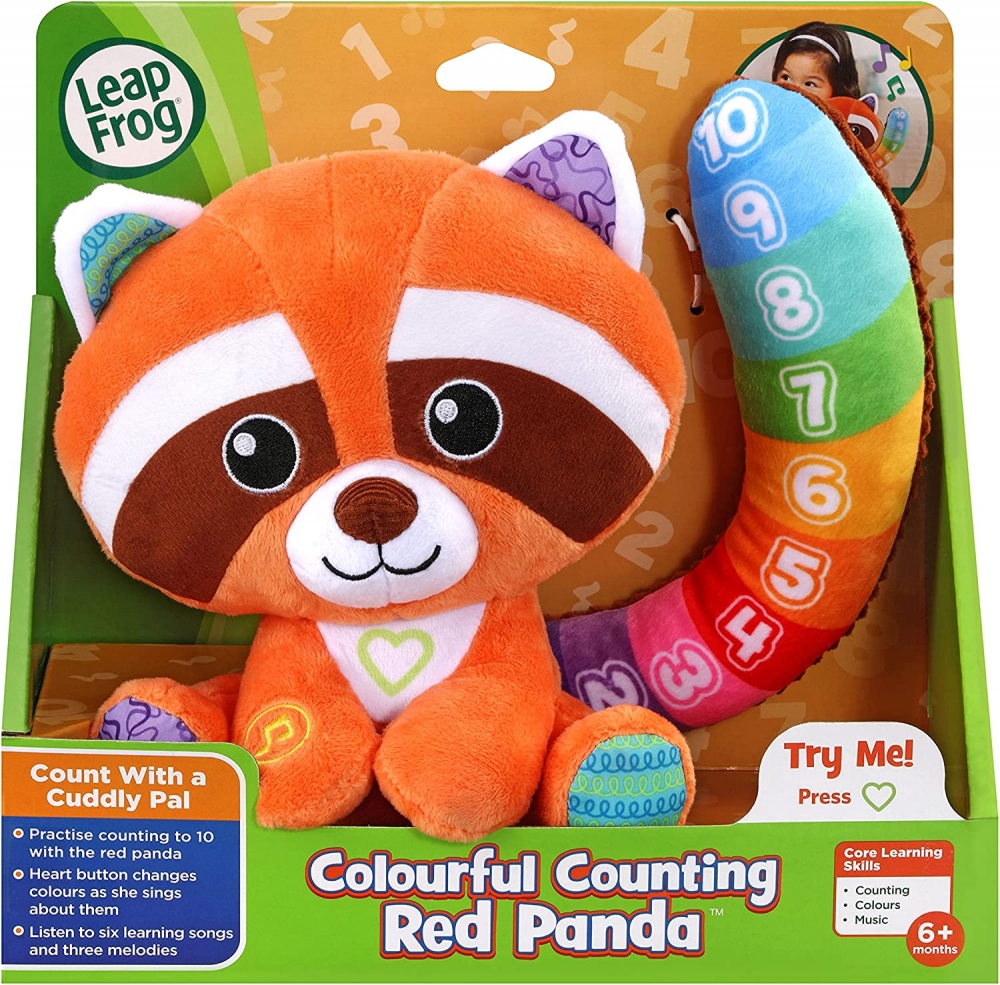 Interactive Toy, Leap Frog, Counting Red Panda, Multicolor