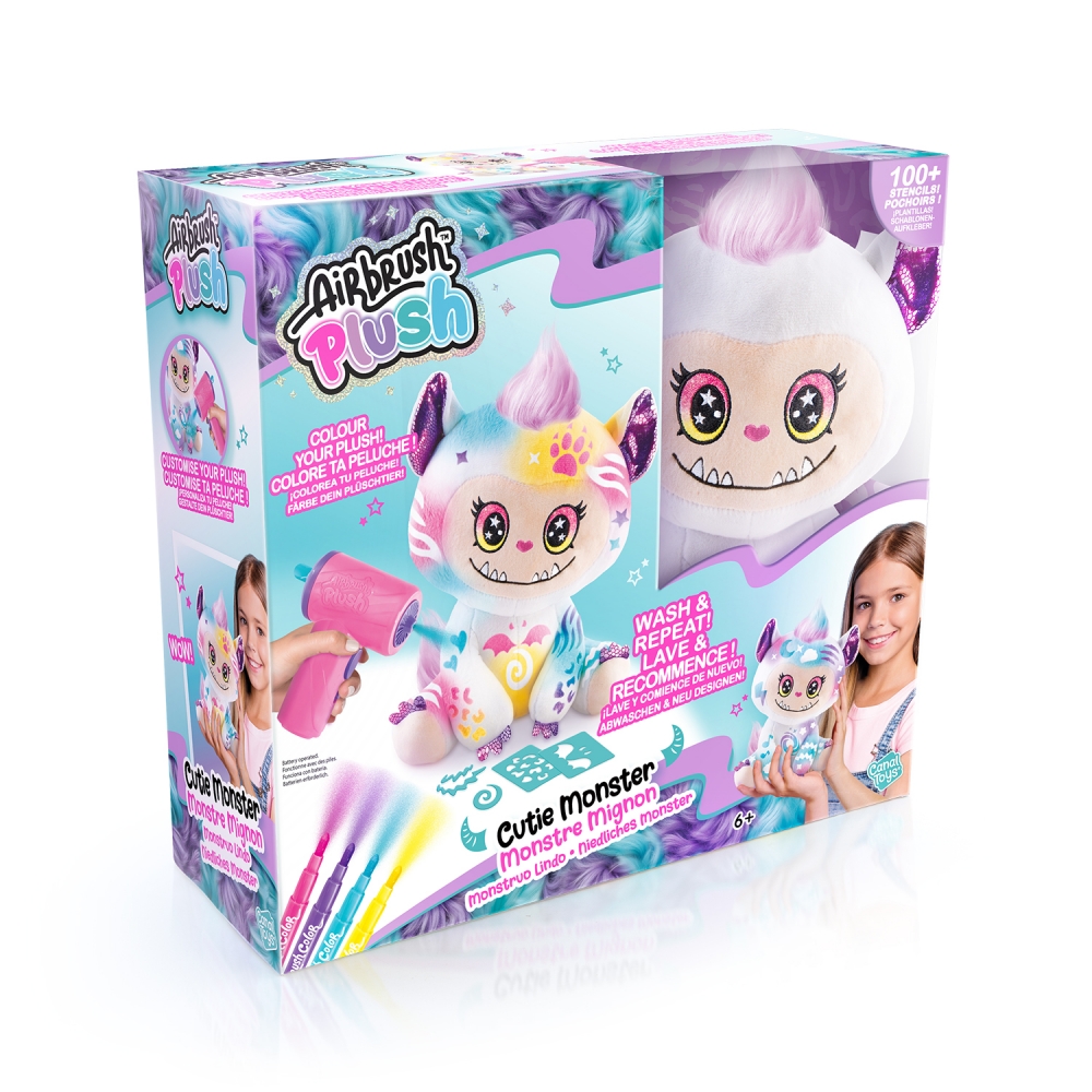 Creative set, Canal Toys, Plush toy for coloring, Cute monster