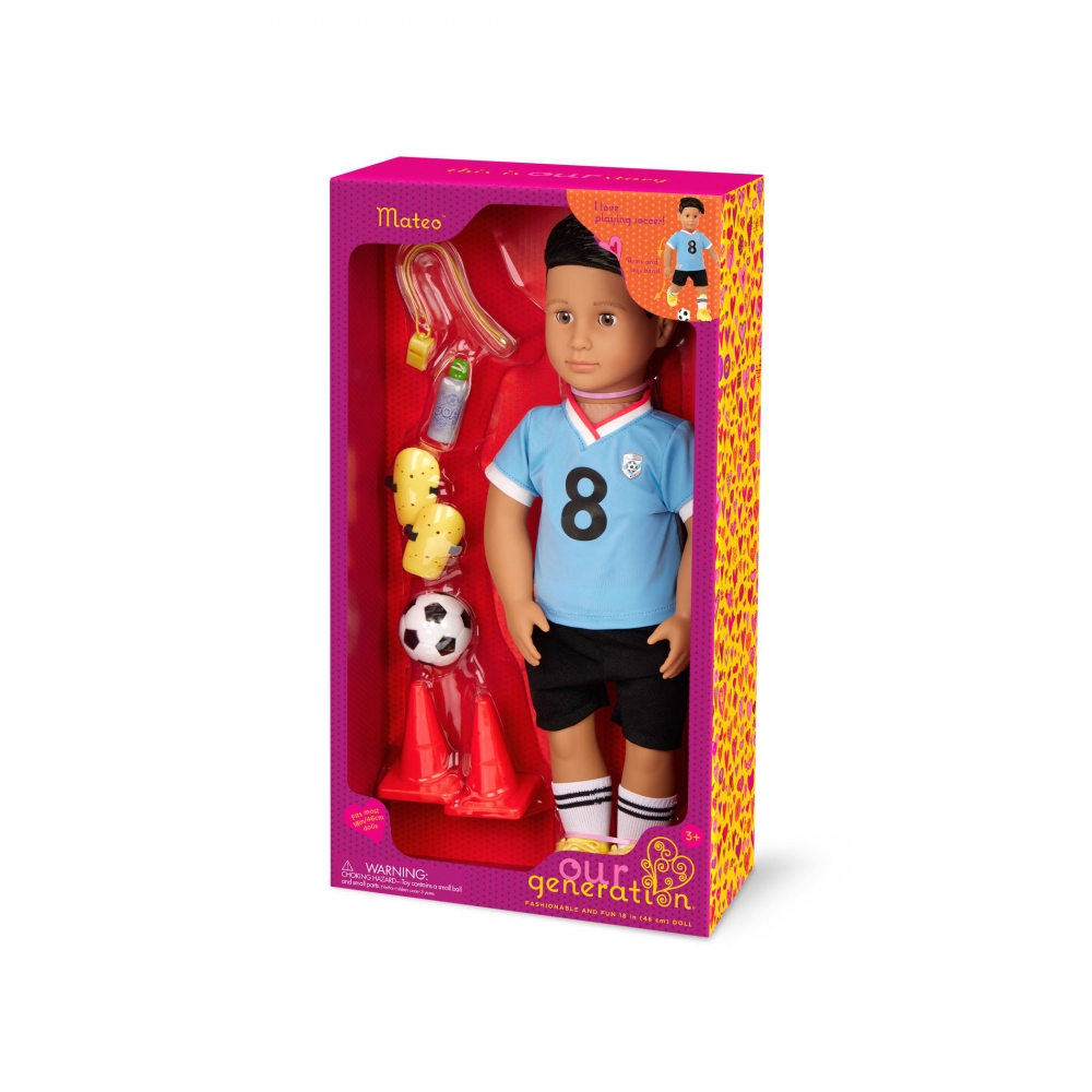 Doll, Battat, Our Generation, Matteo with accessories, 46 cm