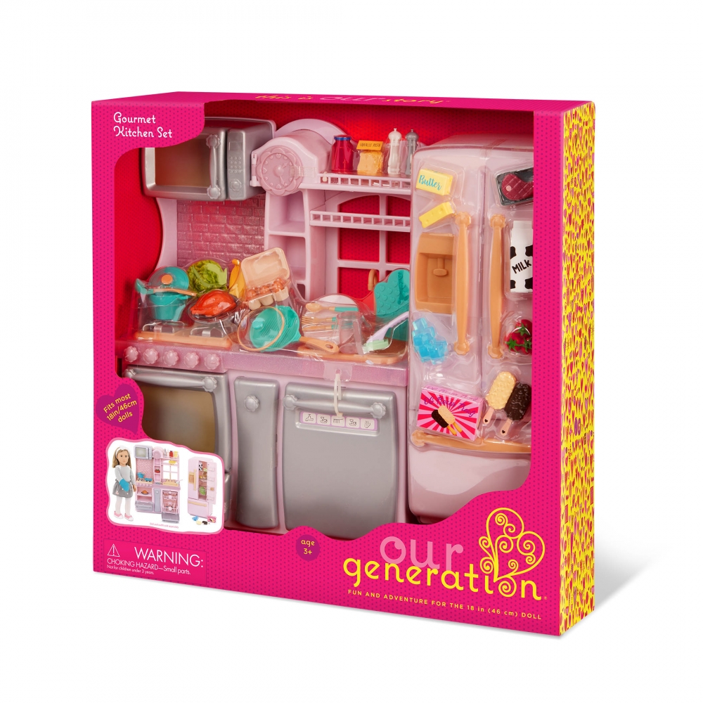 Set, Battat, Our Generation, Gourmet Kitchen, Light Pink