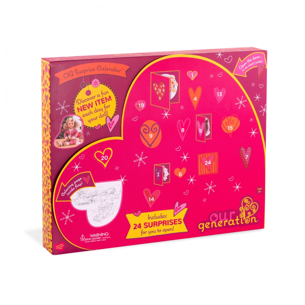 Christmas Advent Calendar, Battat, Our Generation, Doll Accessories