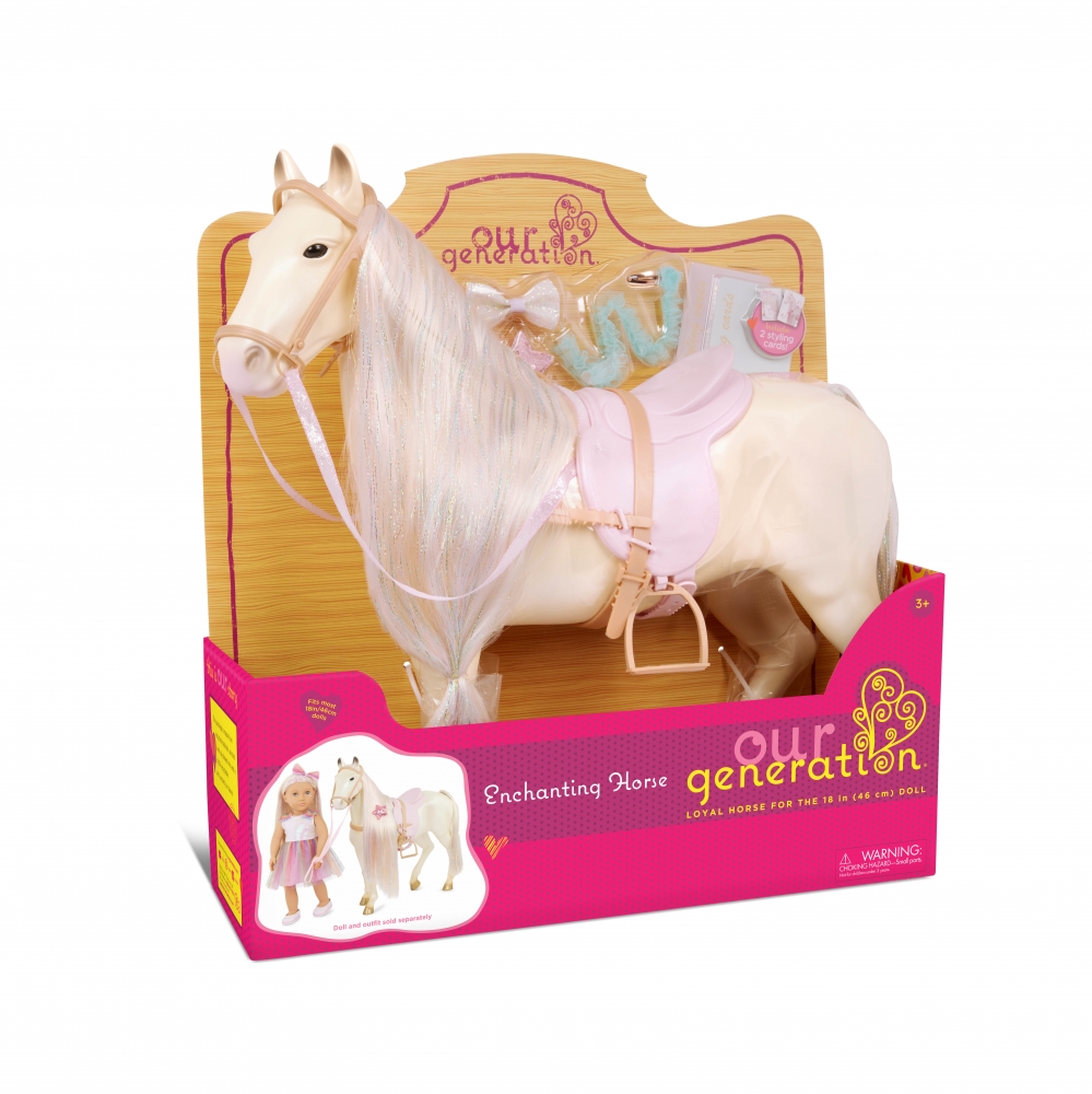 Horse, Battat, Our Generation, White horse with accessories