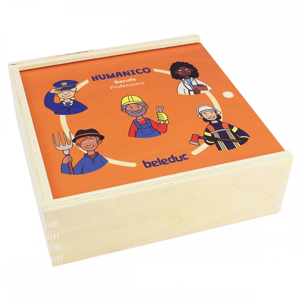 Wooden puzzle game, Beleduc, Humanico, Professions, 30 pieces