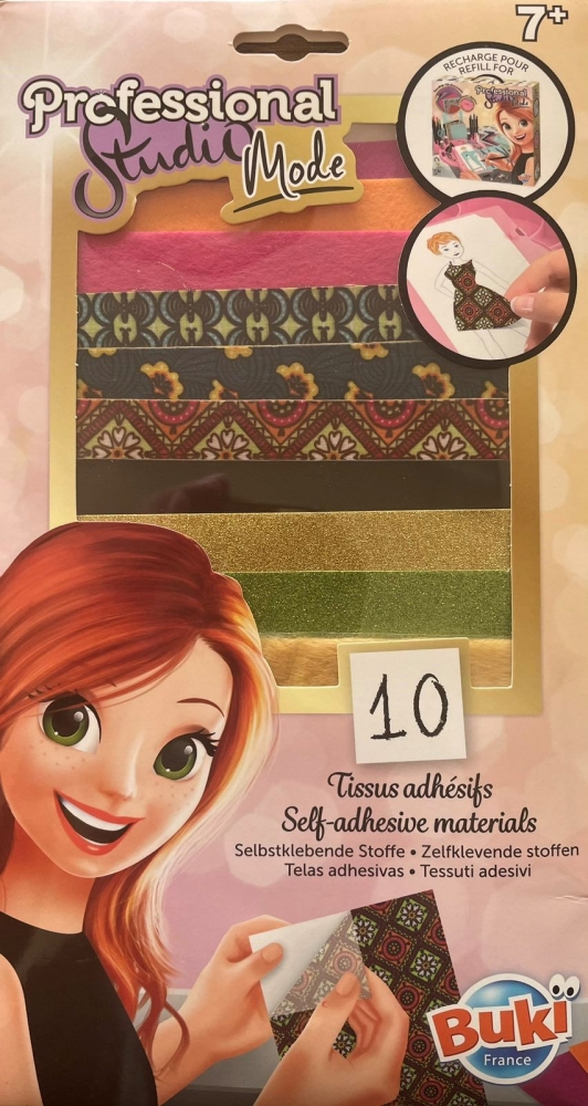 Self-adhesive kit, Buki France, Professional fashion studio, Supplement 5414, 10 sheets