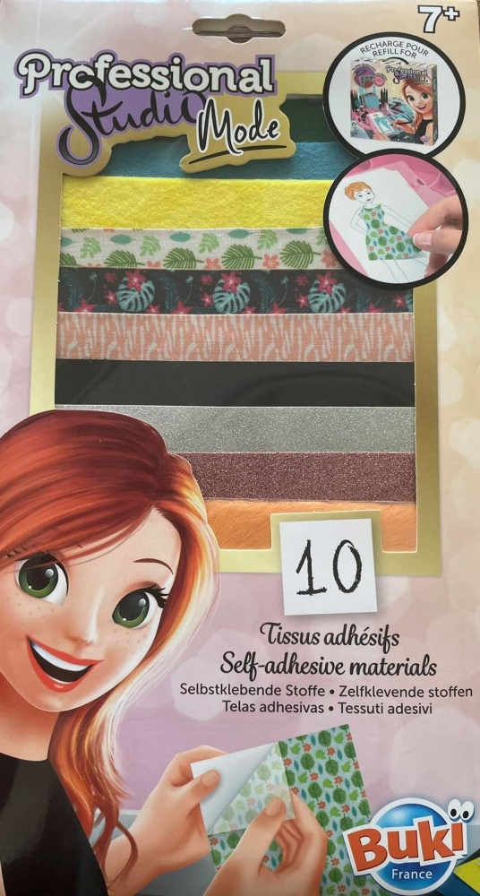 Self-adhesive kit, Buki France, Professional fashion studio, Supplement 5417, 10 sheets