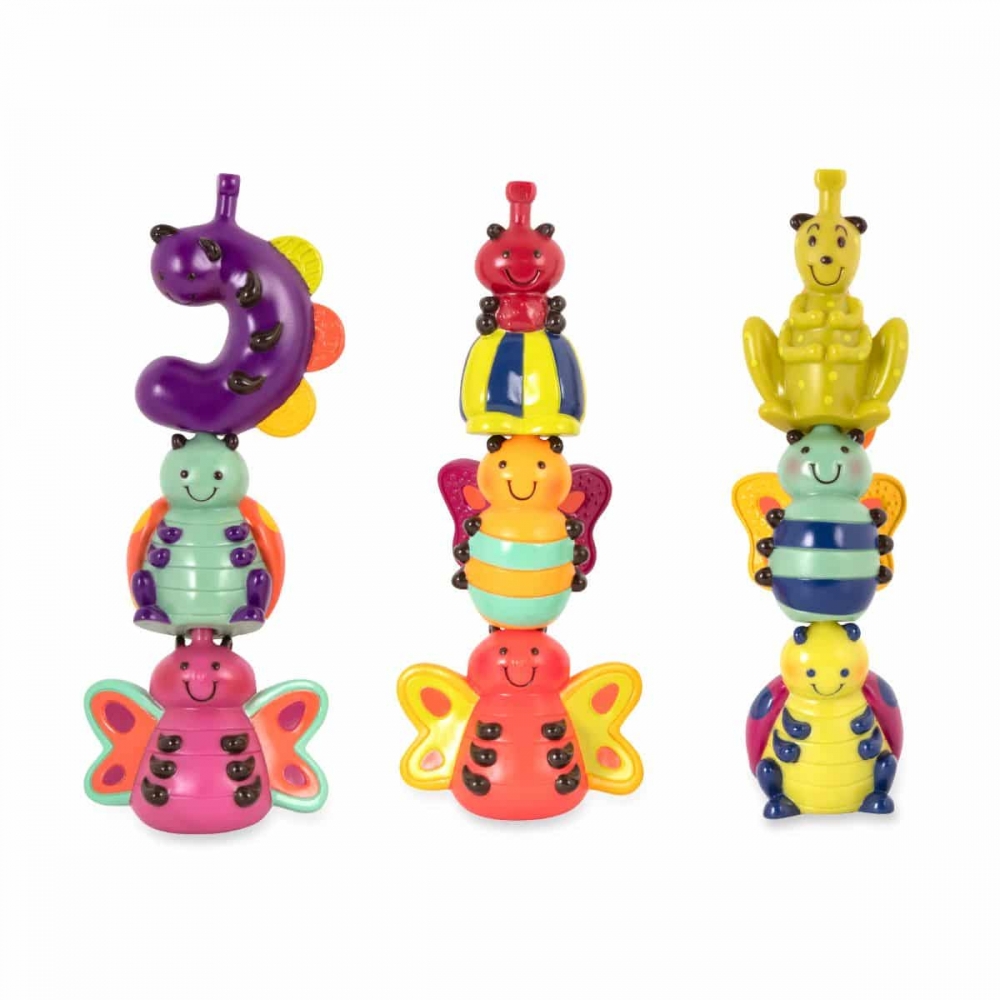 Play set, Battat, Colorful bugs, 9 pieces