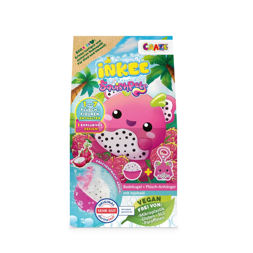 Bath additive, Craze, Squishpets, Bath bomb with surprise plush toy
