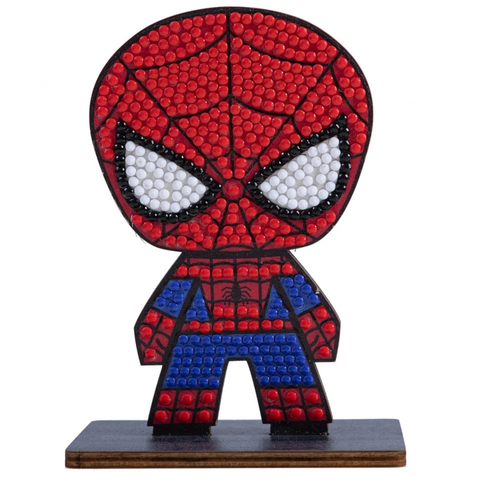 Diamond Embroidery Kit, Craft Buddy, Crystal Art Buddies, Spiderman, 7 Pieces