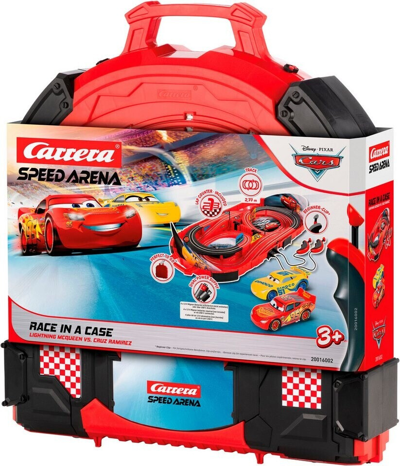Race track in a suitcase, Carrera, Disney Pixar Cars, 2.77m