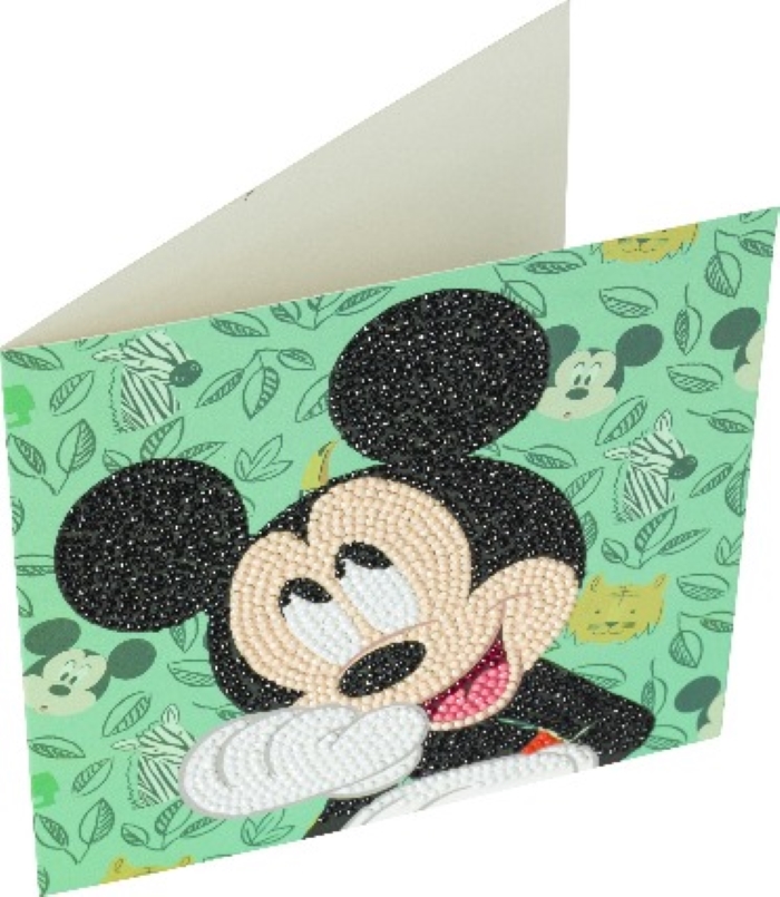 Craft Buddy Mickey Mouse Diamond Painting Greeting Card Kit, 18 x 18 cm