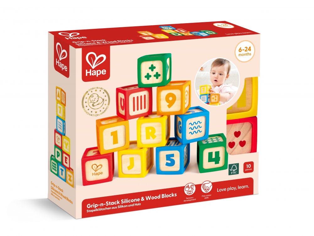 Educational cubes, Hape, 10pcs.
