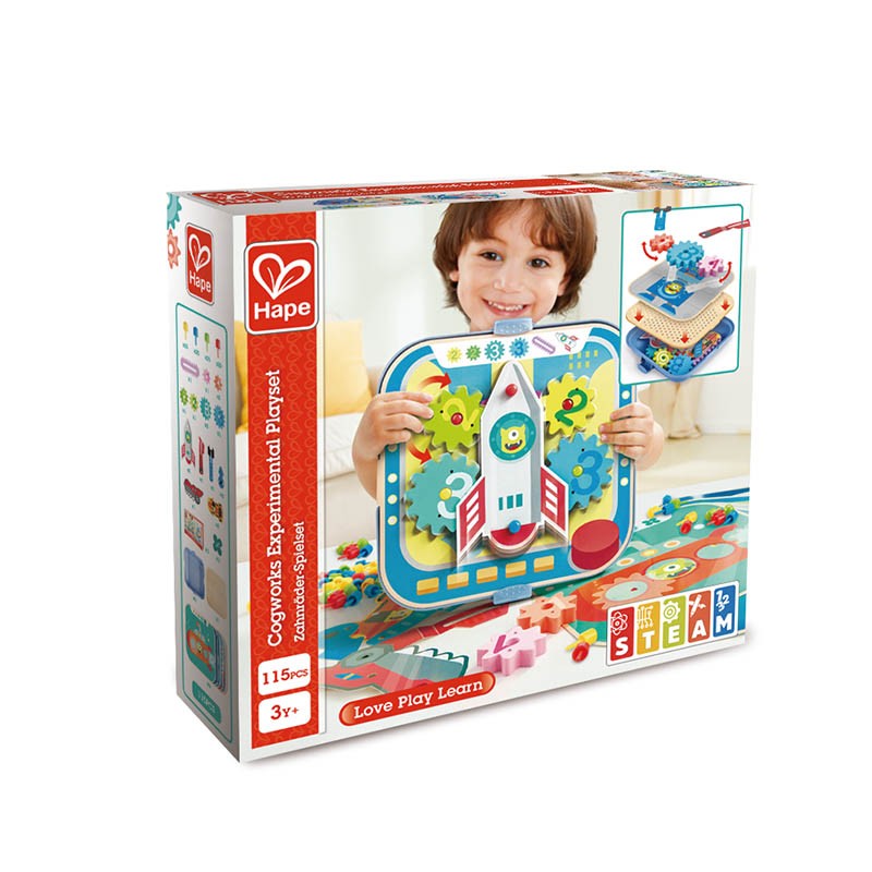 Play set, Hape, Experiments with wheels, 115 pieces