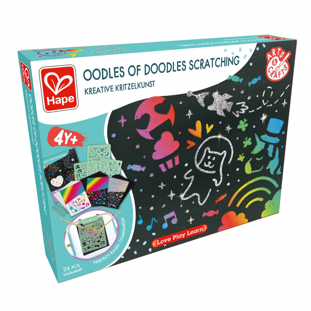 Creative set, Hape, Art with doodles, 8 pieces
