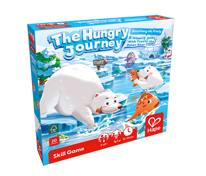 Memory board game with Frosty the polar bear, Hape