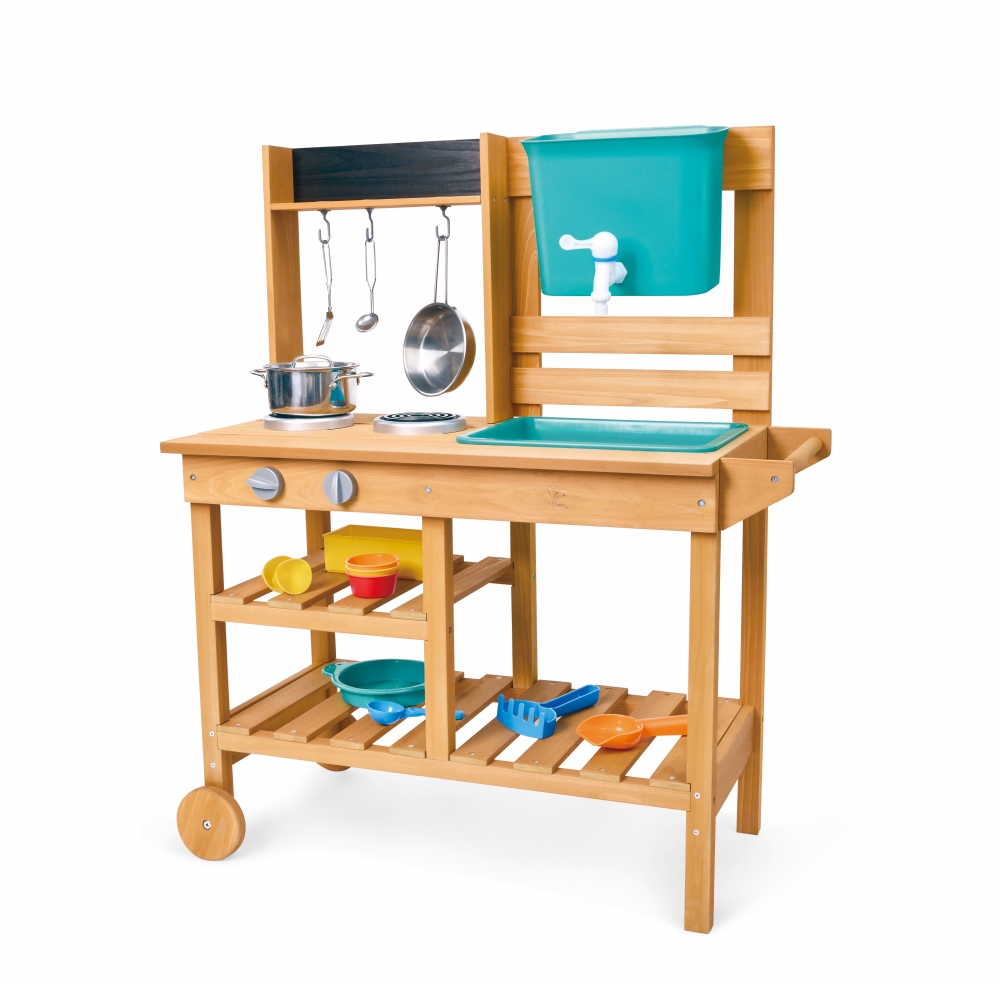 Children′s play set, Hape, Outdoor kitchen with accessories