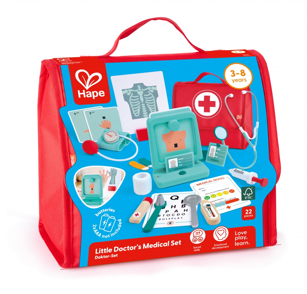 Play set, Hape, Doctor′s supplies, 22 pieces