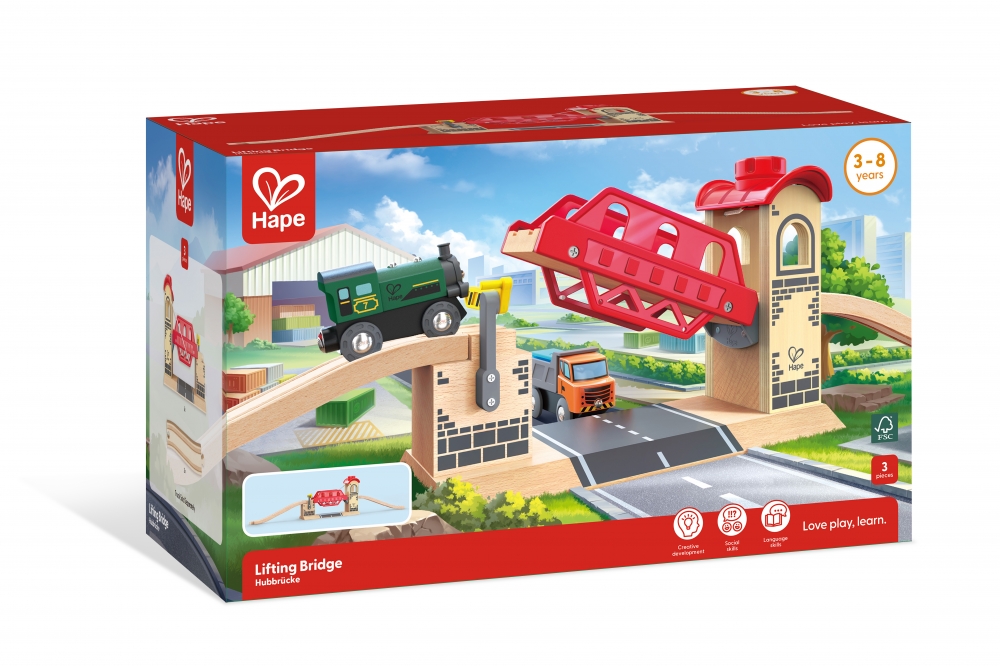 Wooden toy, Hape, Railway drawbridge