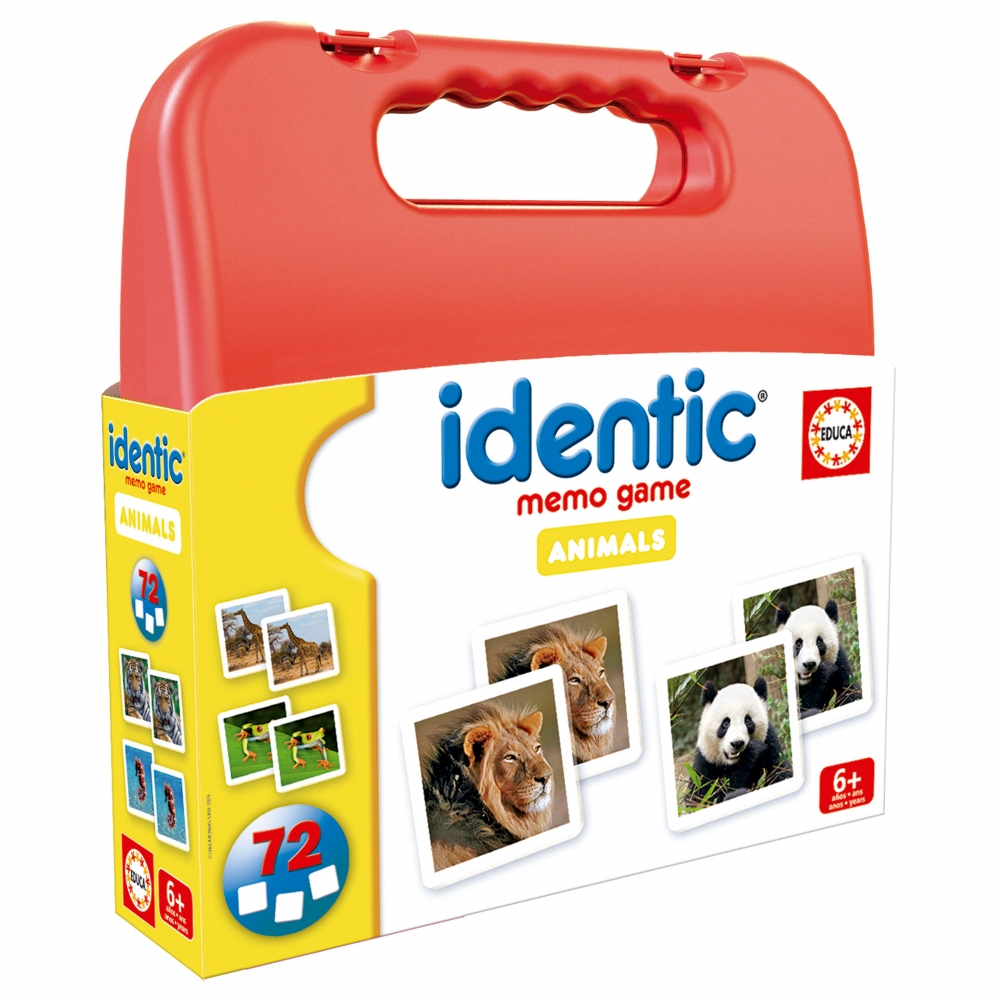 Memory game in a case, Educa, Animals, 72 cards