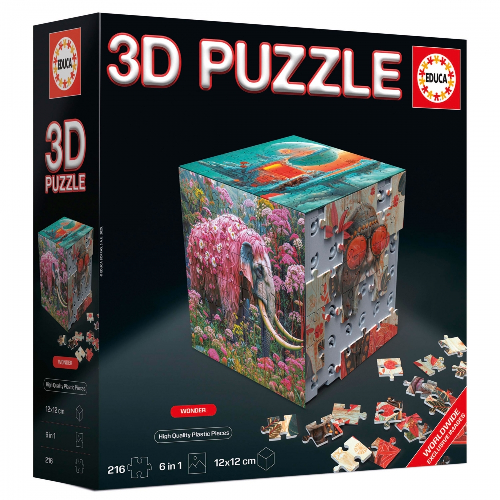 Puzzle 3D, Educa, Wonder, 216 pieces