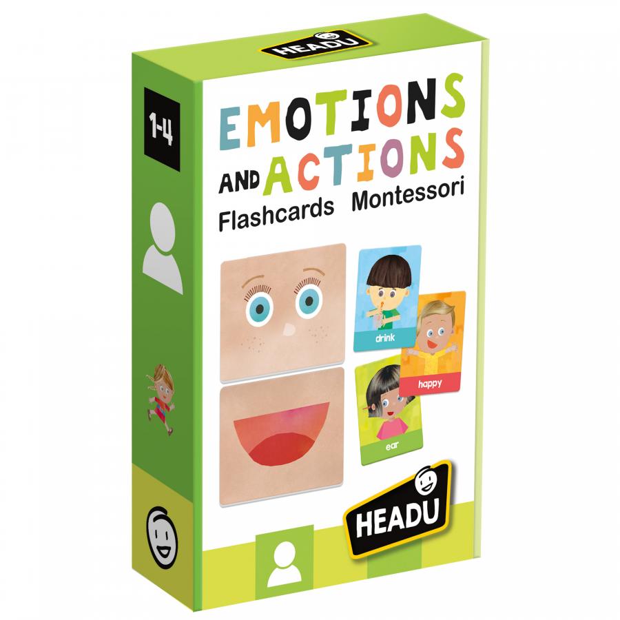 Flash cards - Emotions and actions - Montessori