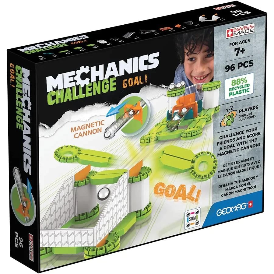 Magnetic Constructor, Geomag, Mechanics 778, Challenge, 96 pieces
