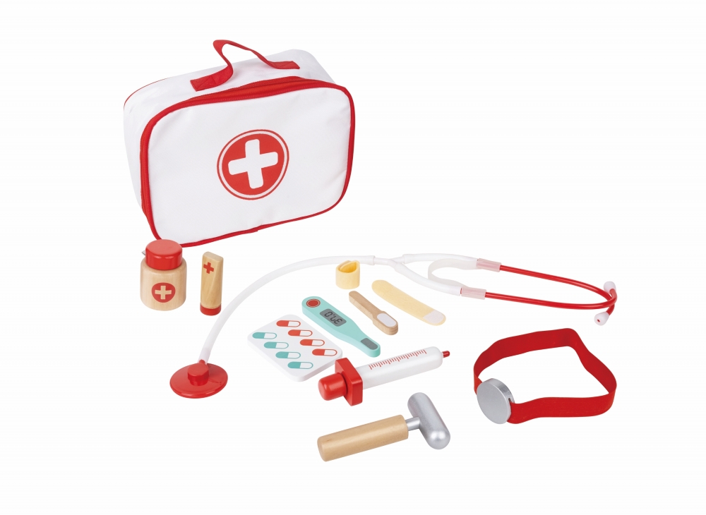 Playset, Hape, Little Doctor, 12 pieces