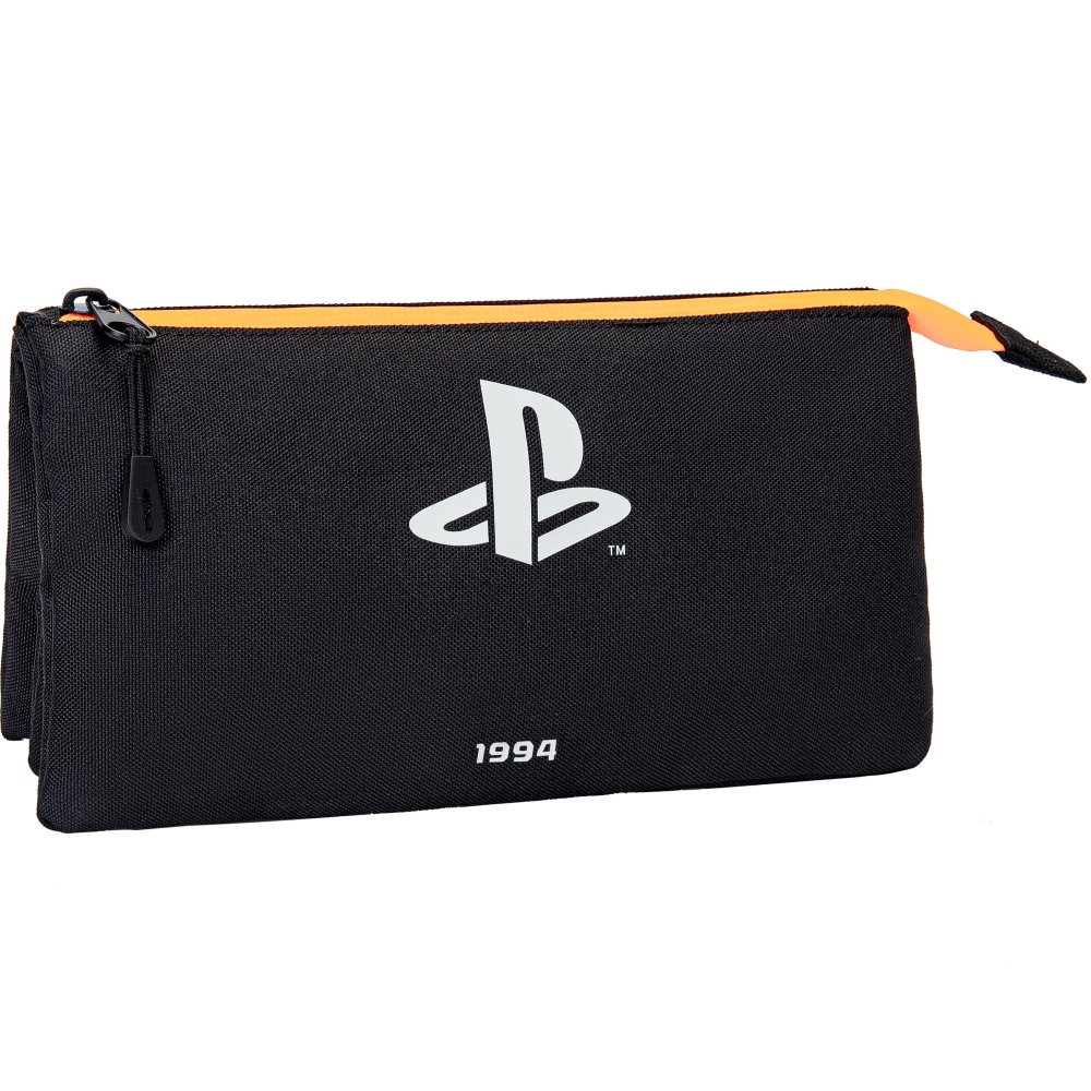 School case, Kstationery, Playstation, Black, 23 x 12 x 2 cm