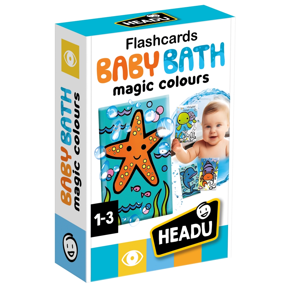 Educational game, Headu, Bathroom flash cards, Magic colors
