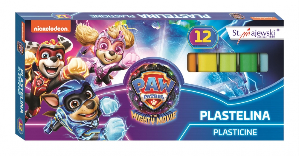 Plasticine set, St.Majewski, Paw Patrol, 12 colors