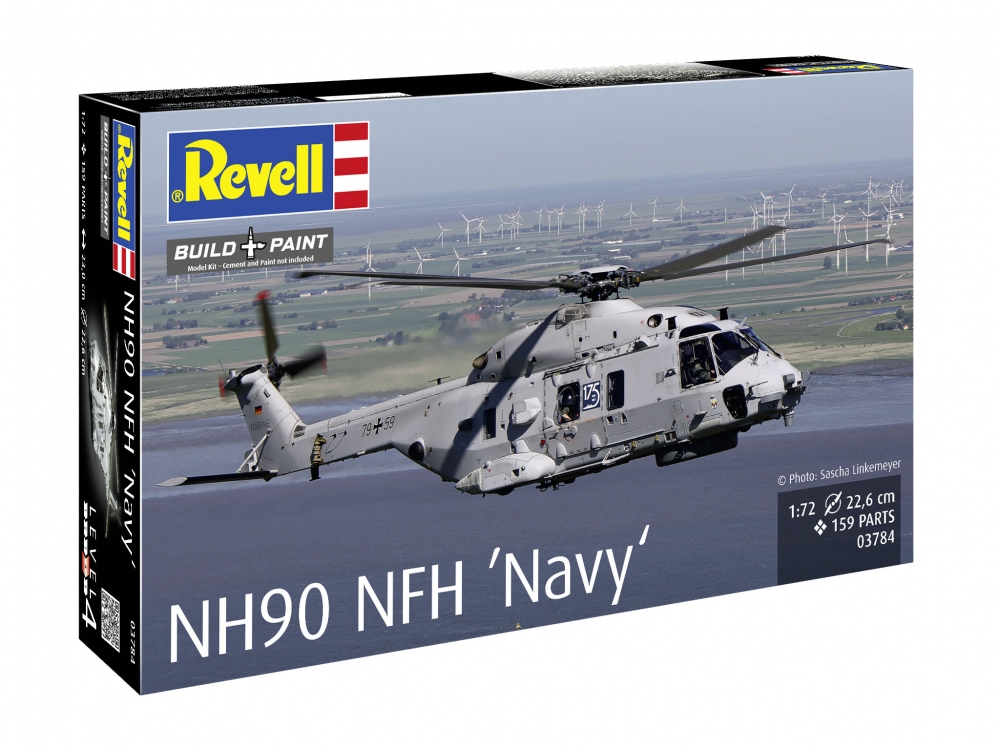 Assembly model, Revell, Navy NH90 Helicopter, 159 parts