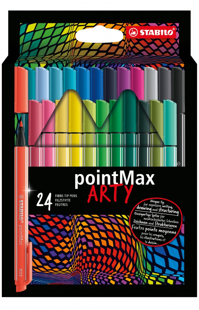 Marker set, Stabilo, pointMax Arty, 24 colors