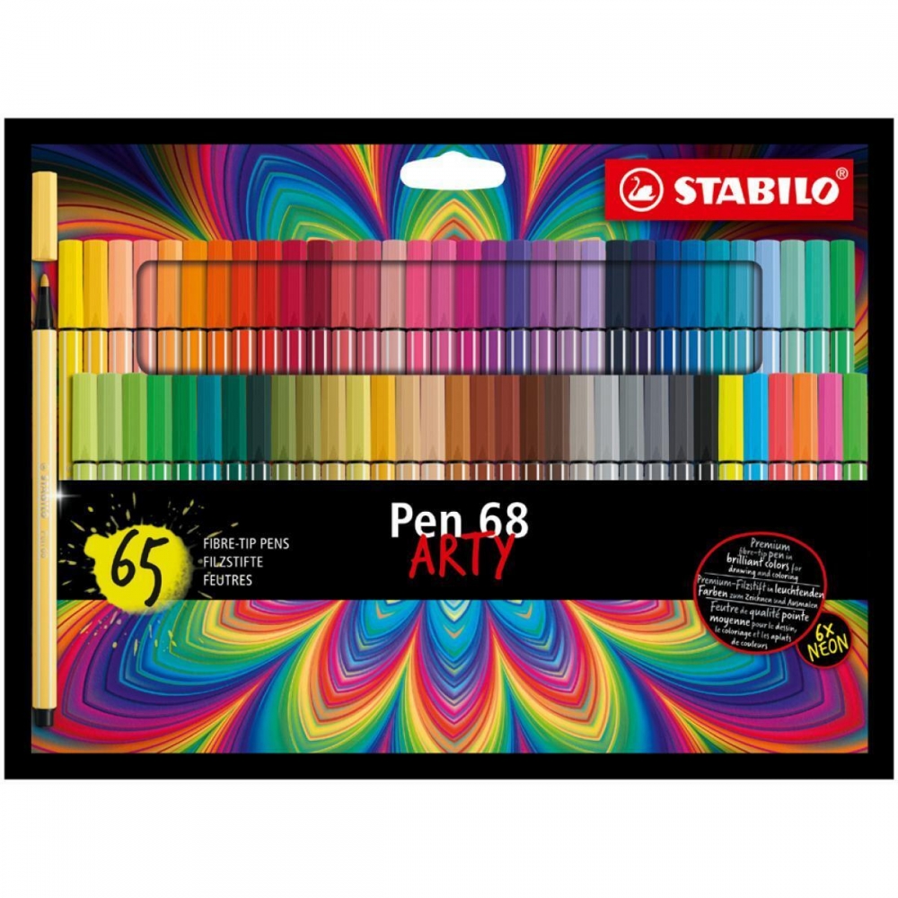 Set of markers, Stabilo, Pen 68 Arty, 65 colors