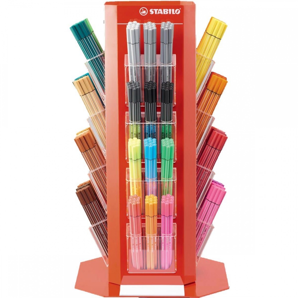Rotating display, Stabilo, Pen 68, 480 pieces