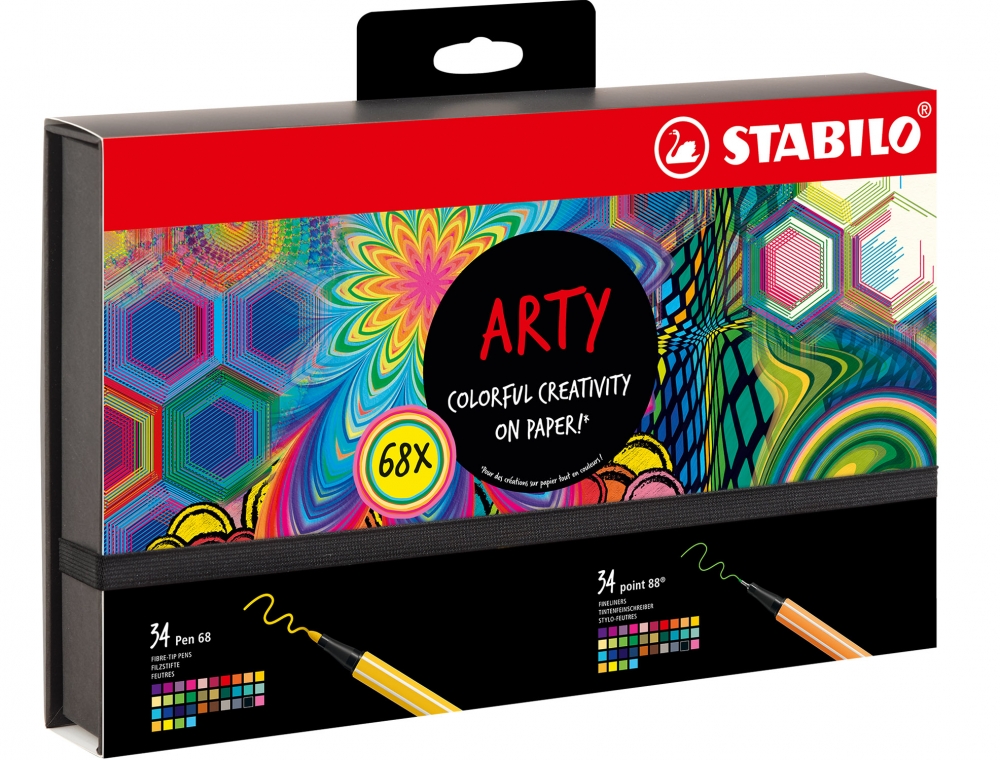 Creative set, Stabilo, Arty Creative, 68 pieces
