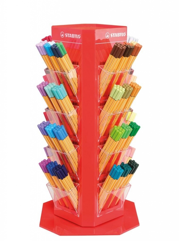 Rotating display, Stabilo, point 88, 480 pieces