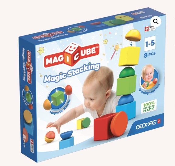 Magnetic constructor, Geomag, Various geometric shapes, 8 parts